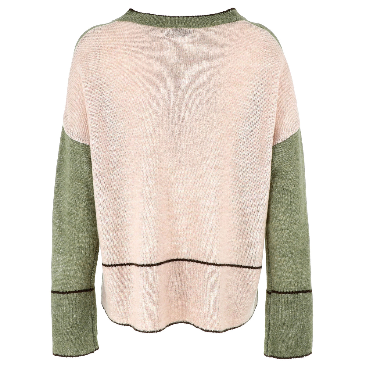 KARAKORUM Maglia SABINA Verde Militare e Beige