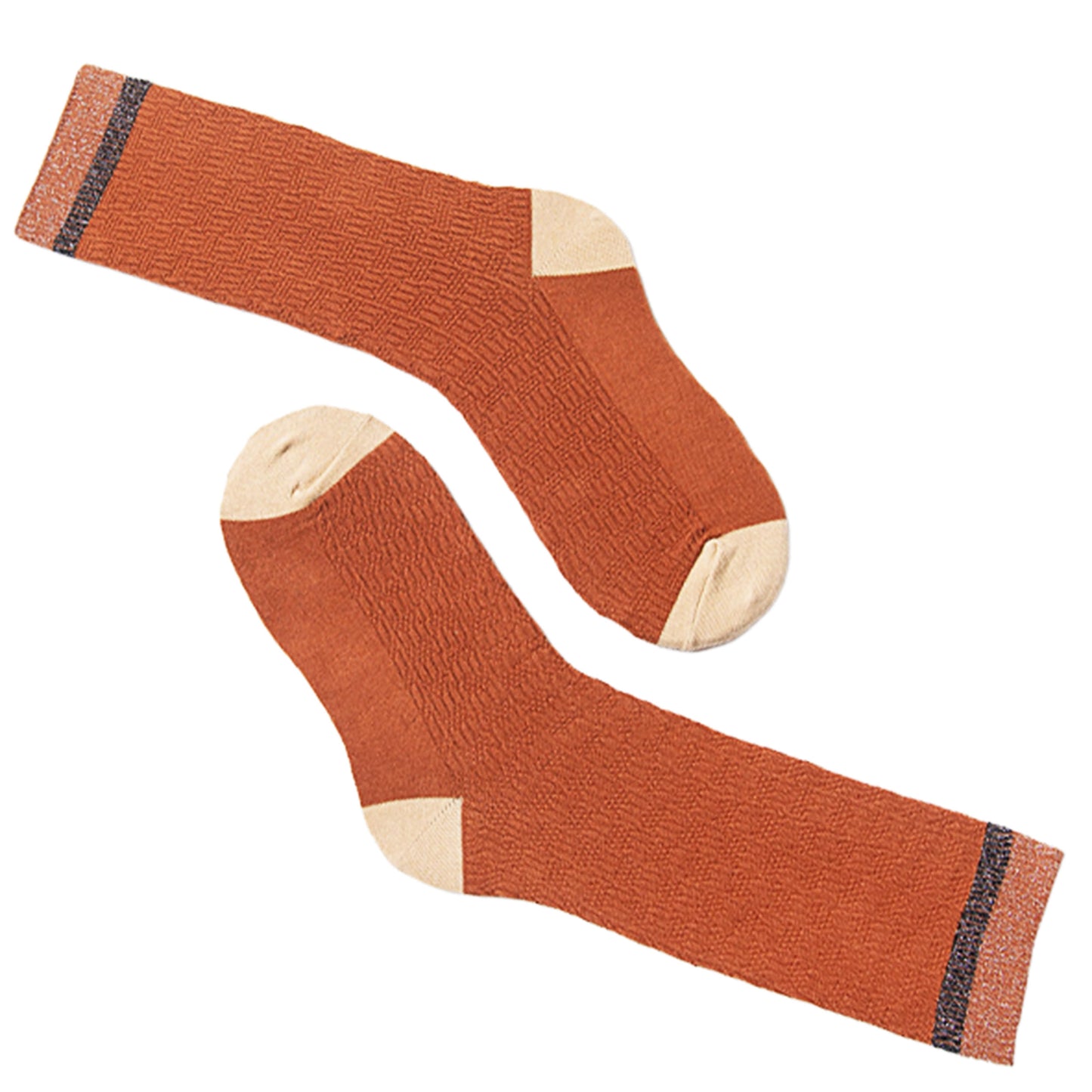 SURKANA - Calze lunghe con trama e lurex-SURKANA-VIALESCARPE