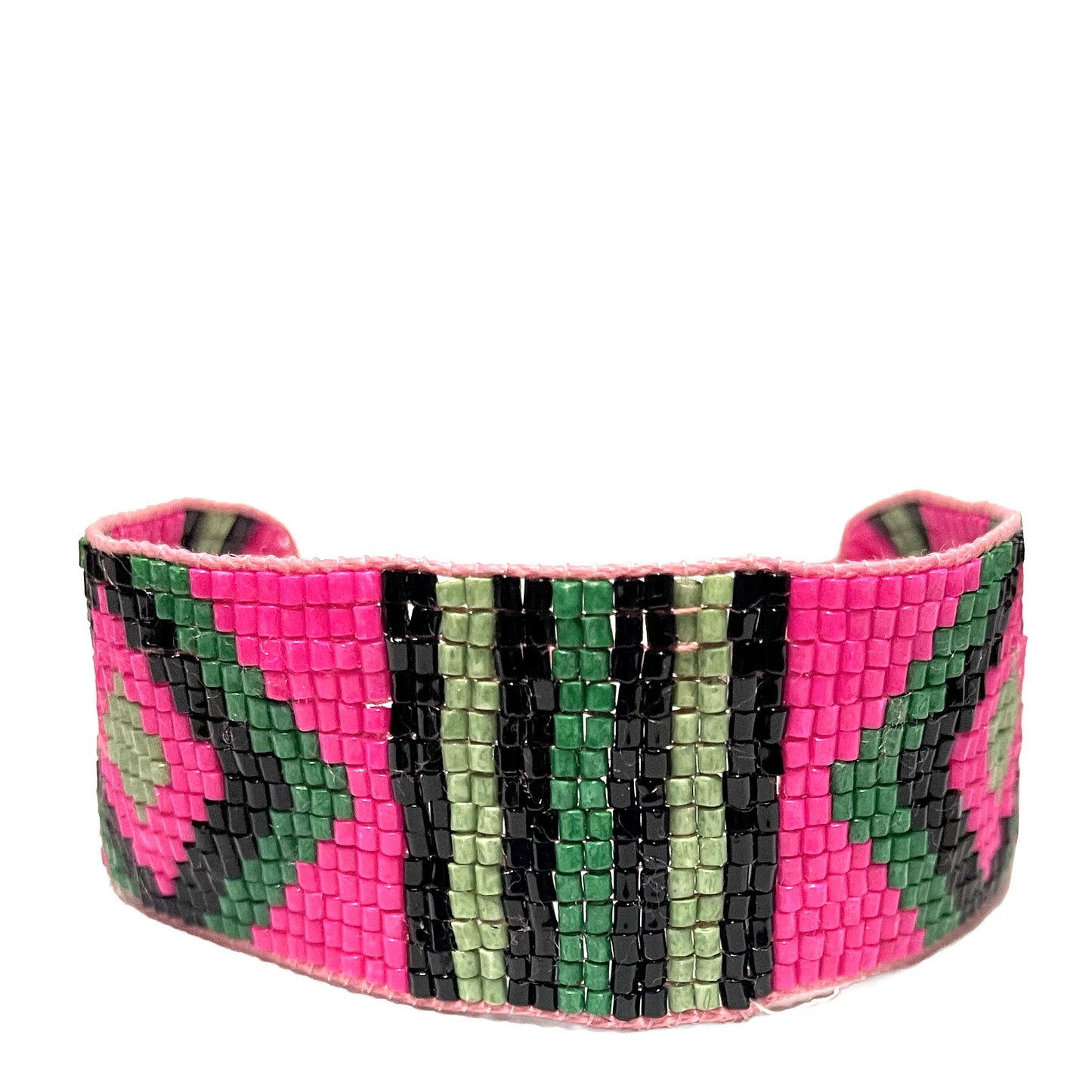 SURKANA Bracciali alti perline giapponesi rosa