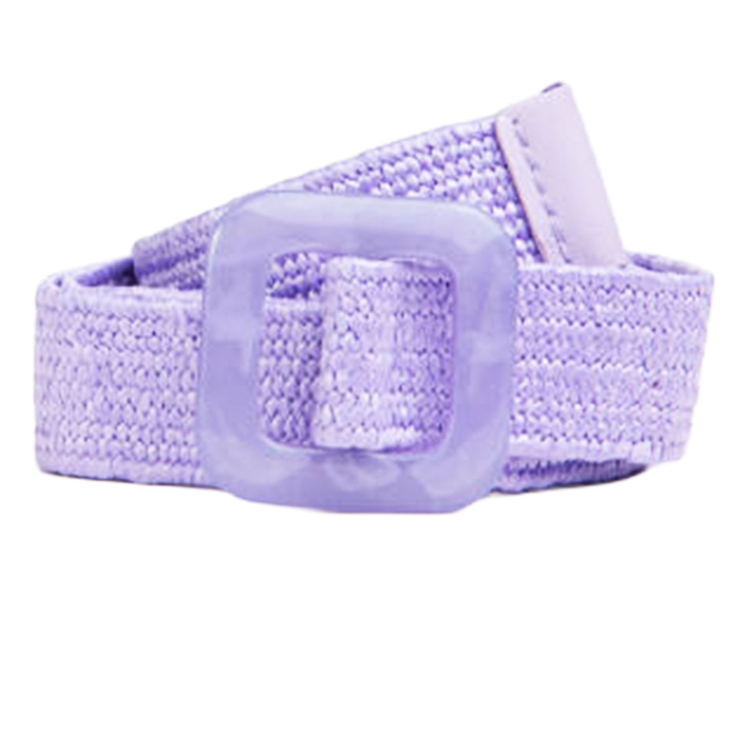 Cintura Elastica 3cm Fibbia Quadrata Lilla
