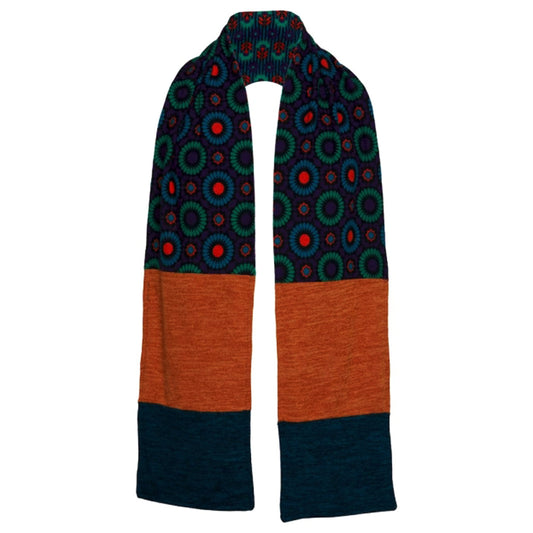 BABA Design Sciarpa patchwork Blu GRAFFITI DREAMS-Baba design-VIALESCARPE