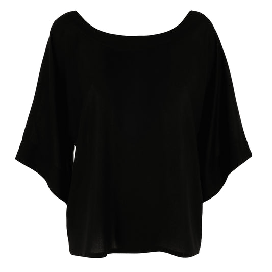 KARAKORUM Blusa con Maniche Tre Quarti ROCIO Nero-KARAKORUM-VIALESCARPE