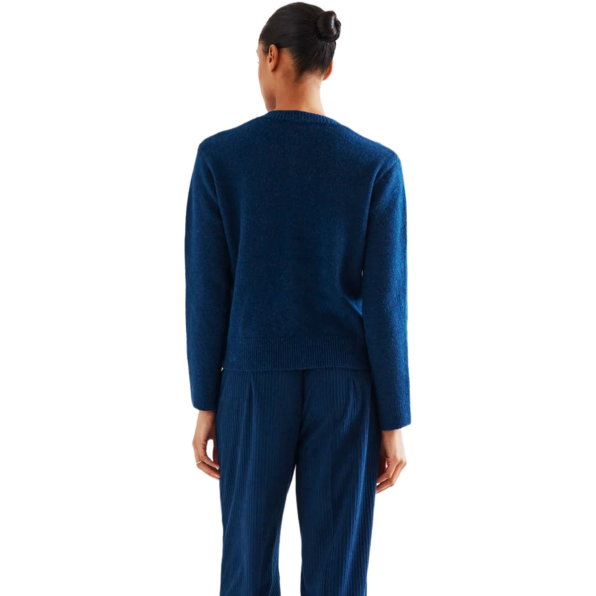 COMPAÑÍA FANTÁSTICA Cardigan blu navy con bottoni annodati