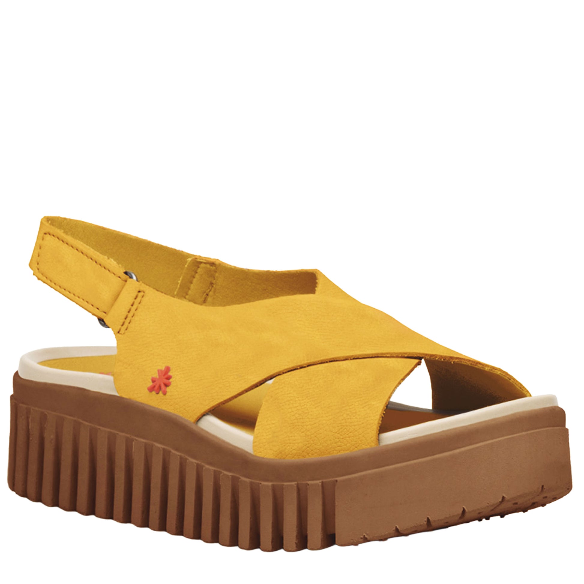 ART Sandali BRIGHTON nabuck Honey–Caramelo-ART®-VIALESCARPE