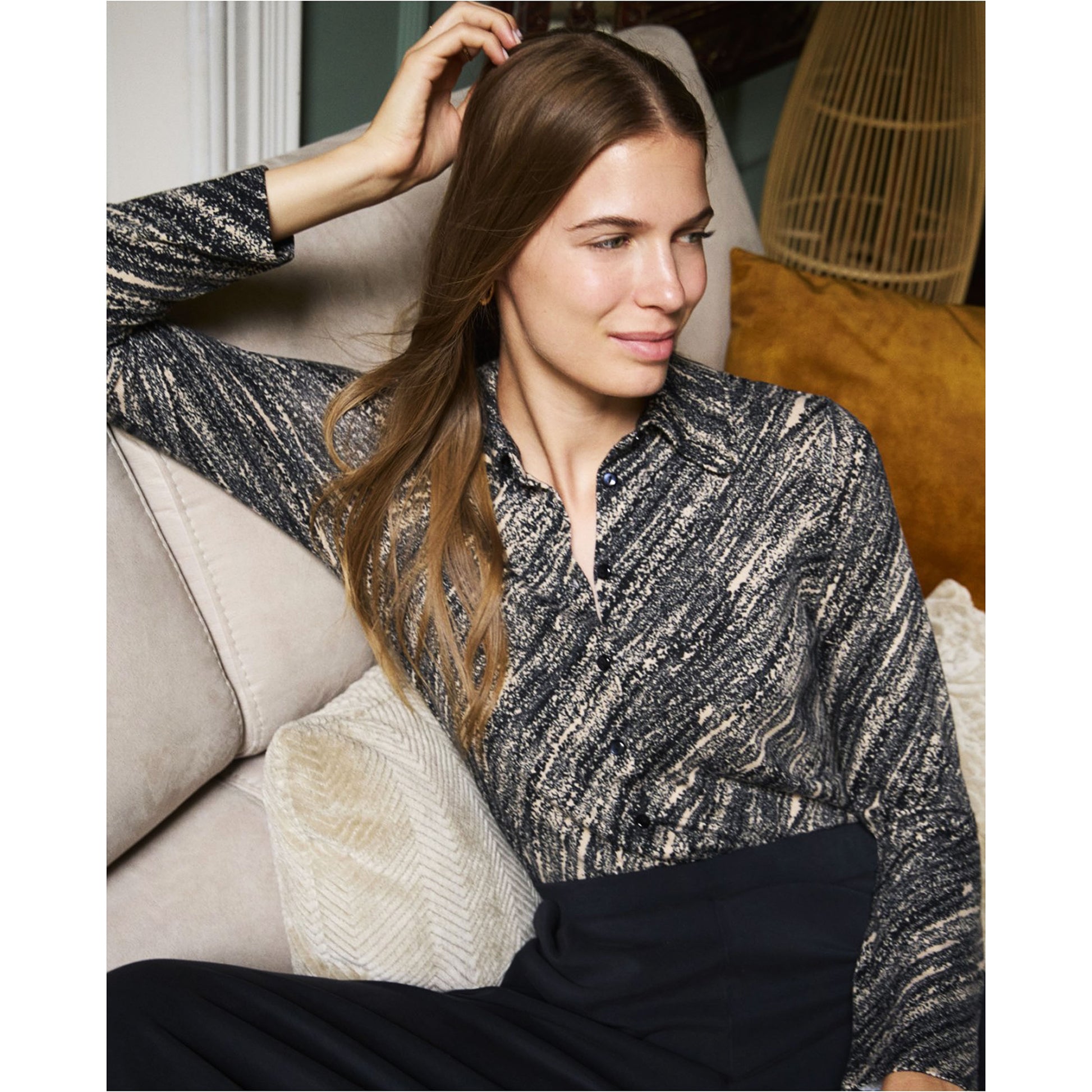 SURKANA - Camicia in poliestere riciclato stretch-SURKANA-VIALESCARPE