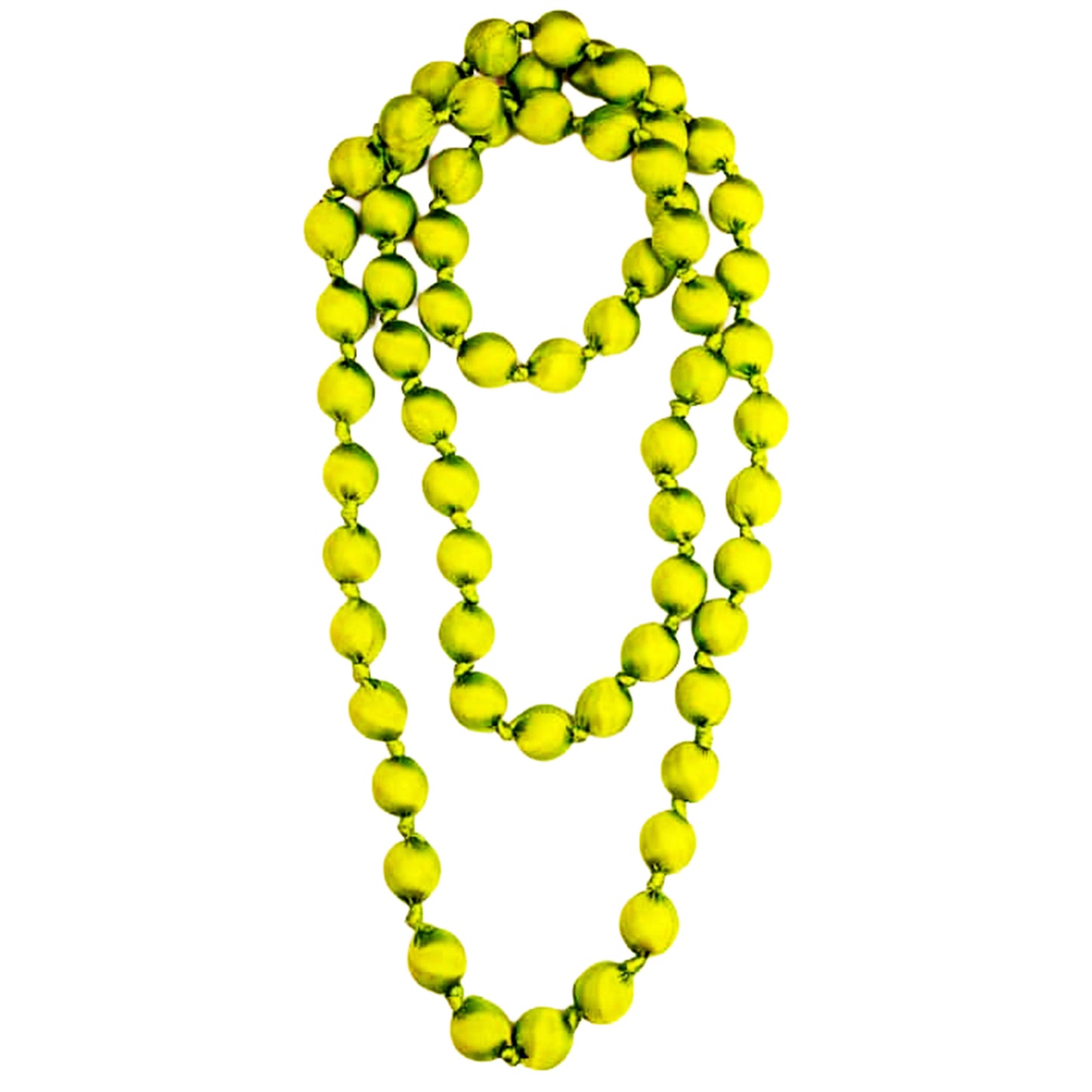 OOM - Collana Doan Mega Nodi Seta Verde Acido-LOOM-VIALESCARPE