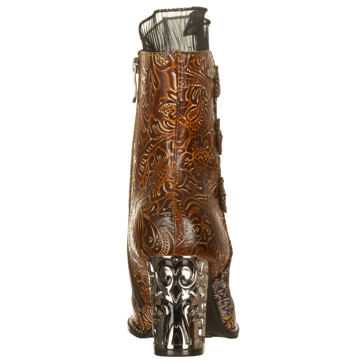 LAURA VITA Stivaletti con tacco lavorato LEDAO48 Vialescarpe