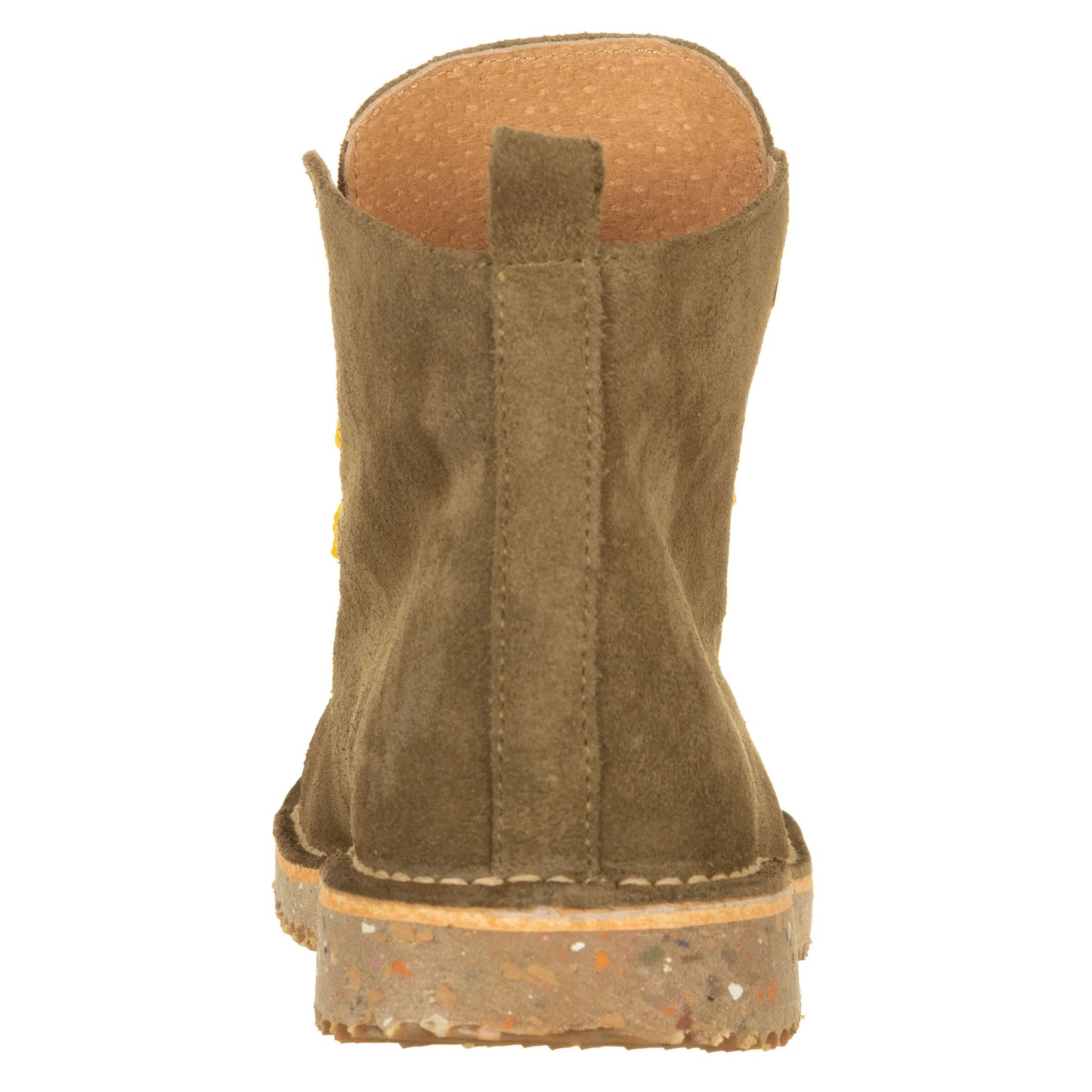 ATXA Boots Scamosciati Kaki con Lacci Gialli-ATXA-VIALESCARPE