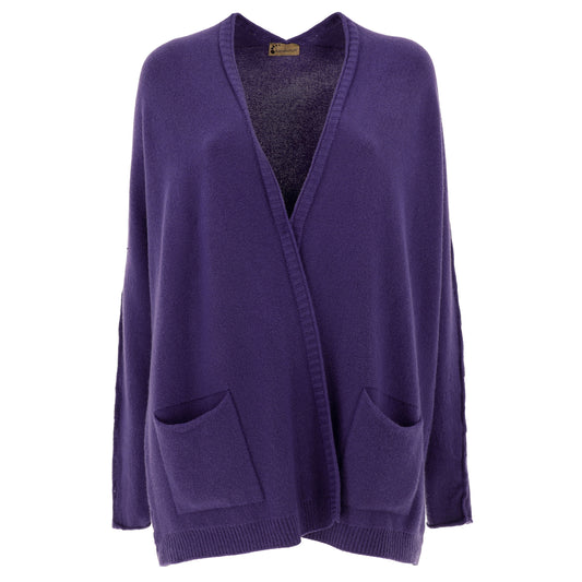 KARAKORUM Cardigan Bianca viola