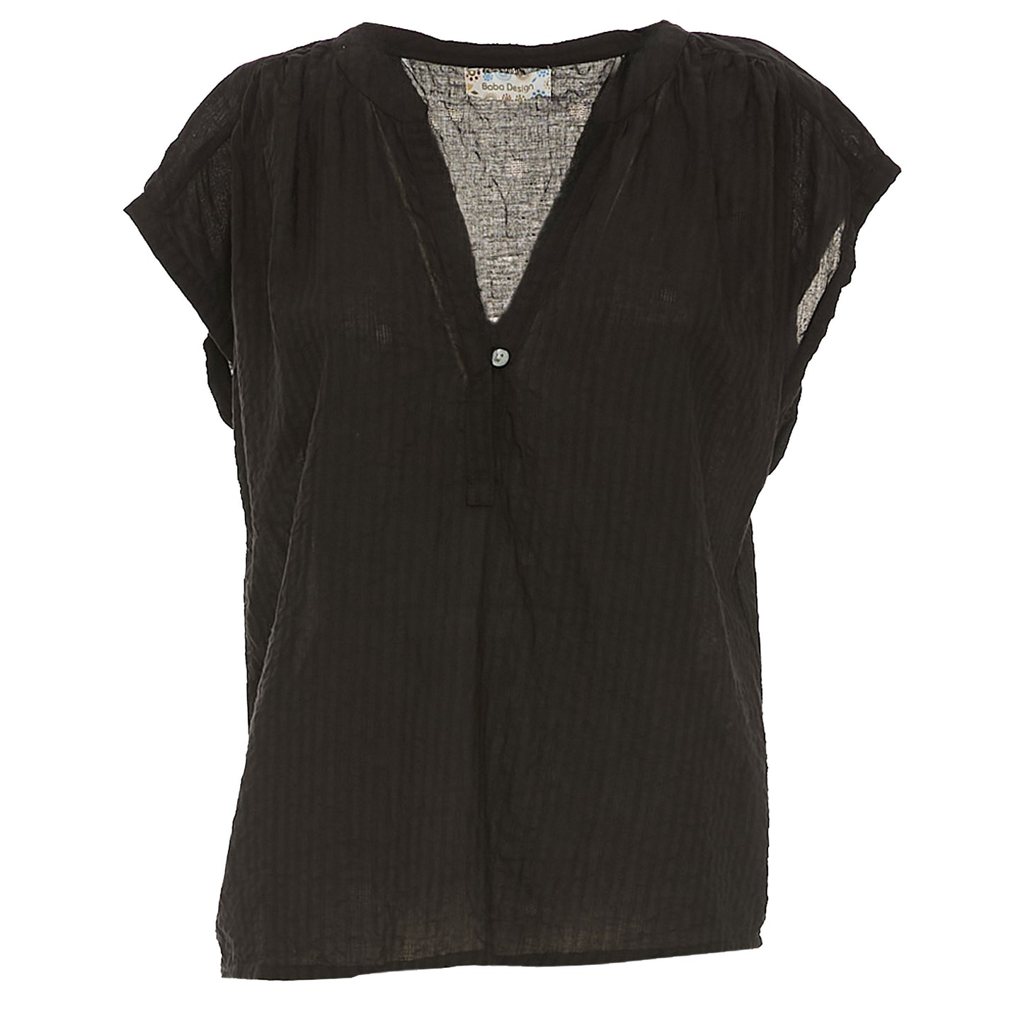 BABA DESIGN Blusa  NATURAL SHINE Nero
