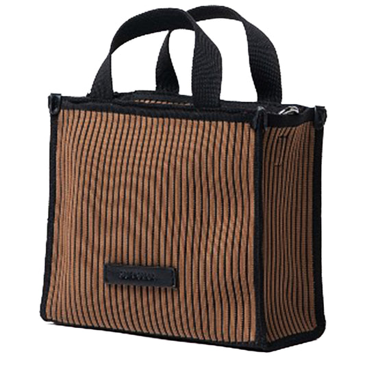 SURKANA - Mini shopper in maglia con zip e doppio manico