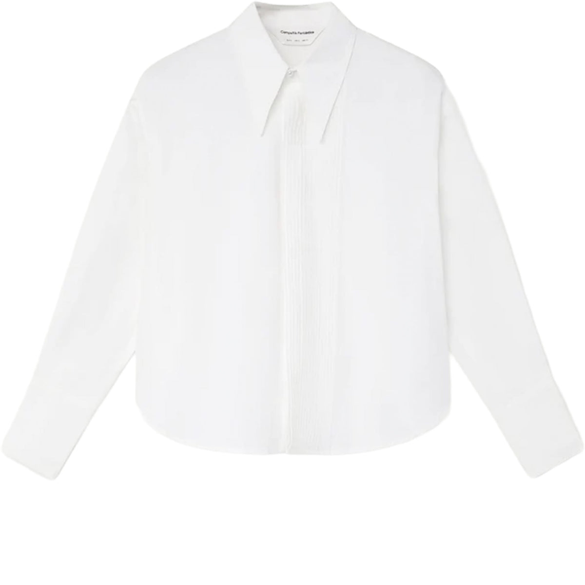 COMPAÑÍA FANTÁSTICA Camicia bianca in cotone a righe
