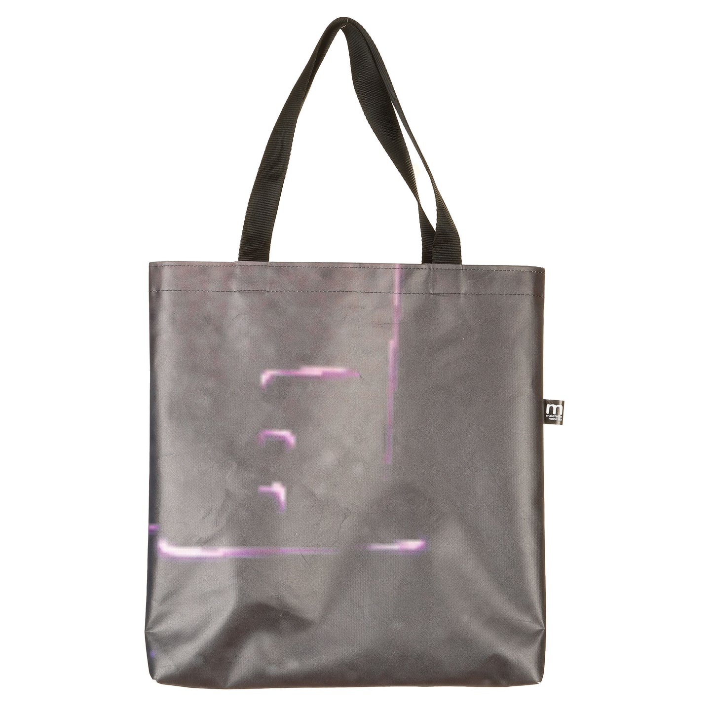 Borsa Shopper 40x40 Nero-Bianco-Fuxia