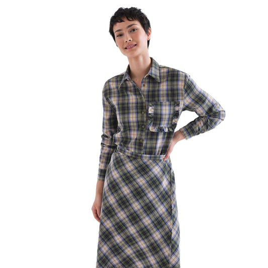 COMPAÑÍA FANTÁSTICA Camicia a quadri verde
