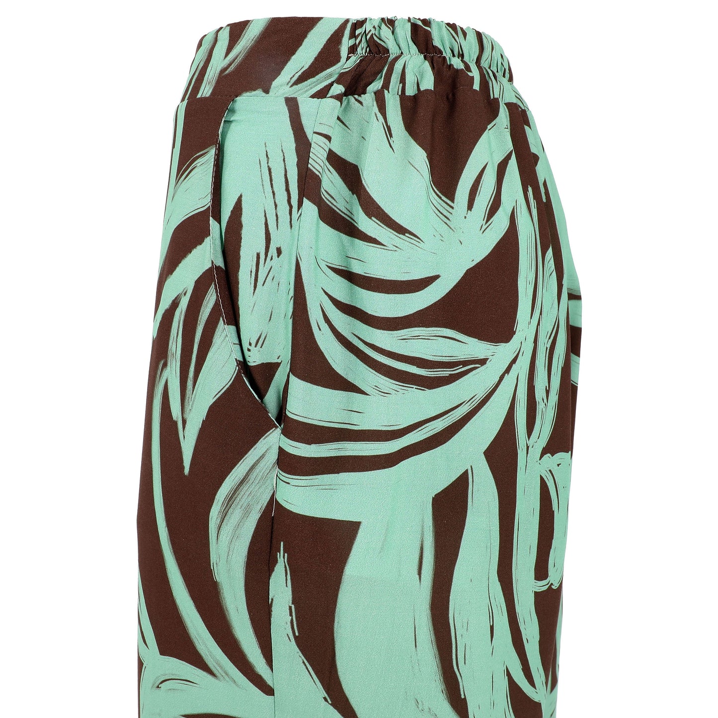 KARAKORUM Pantaloni ALICIA Menta e Marrone-KARAKORUM-VIALESCARPE
