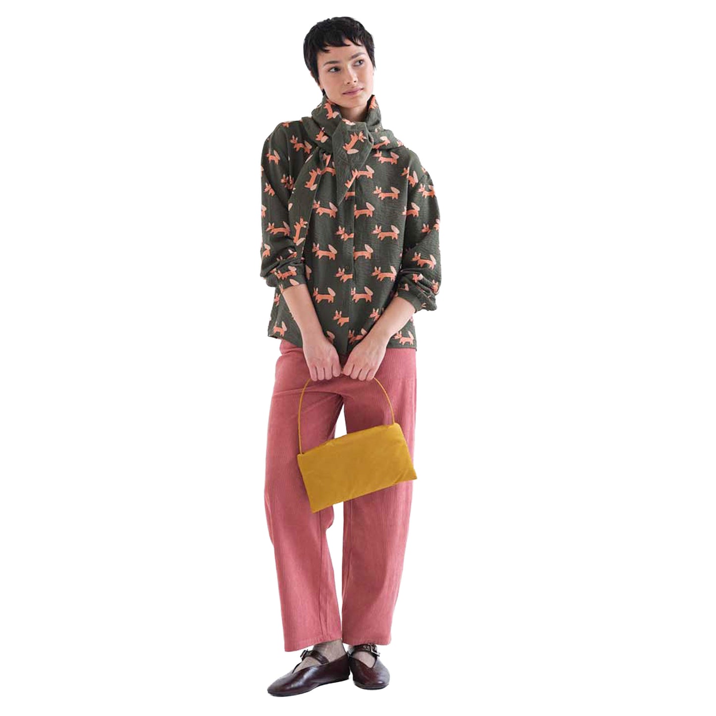 COMPAÑÍA FANTÁSTICA Camicia stampata Volpe