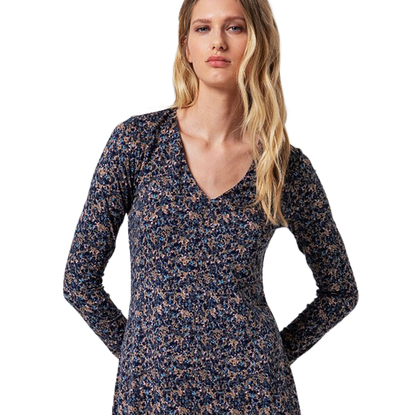 SURKANA - Abito midi con scollatura a V-SURKANA-VIALESCARPE