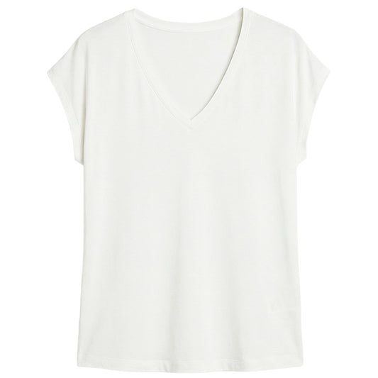 SURKANA T-shirt con collo a V Bianco