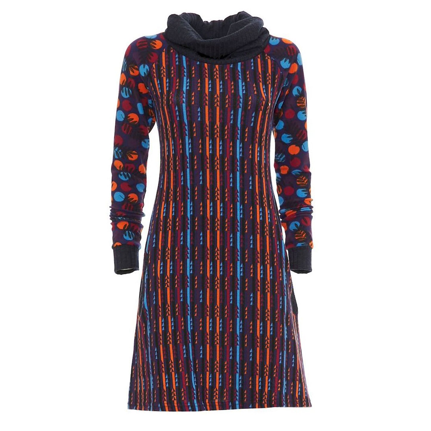 BABA Design - Abito corto jersey collo dolcevita morbido-Baba design-VIALESCARPE