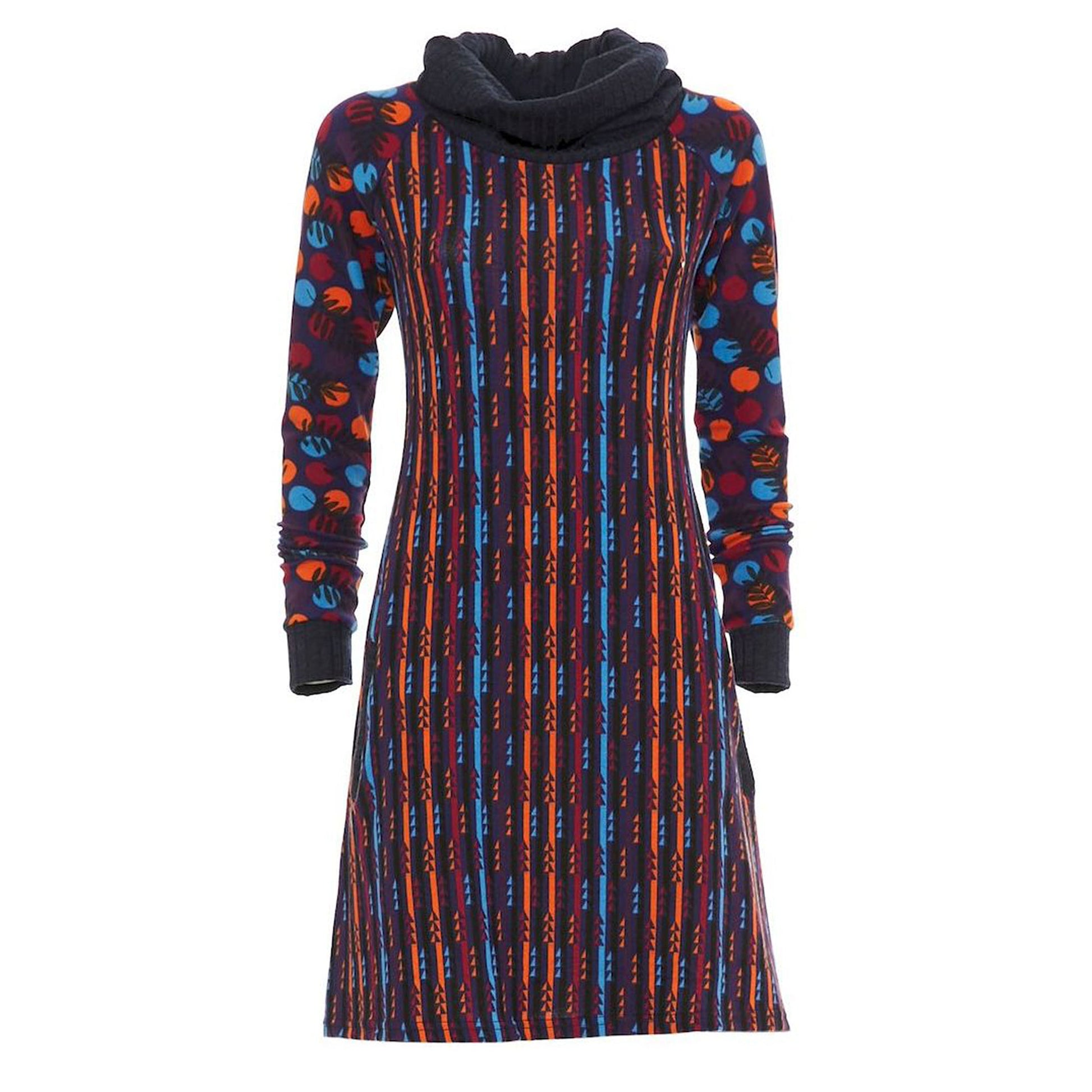 BABA Design - Abito corto jersey collo dolcevita morbido-Baba design-VIALESCARPE