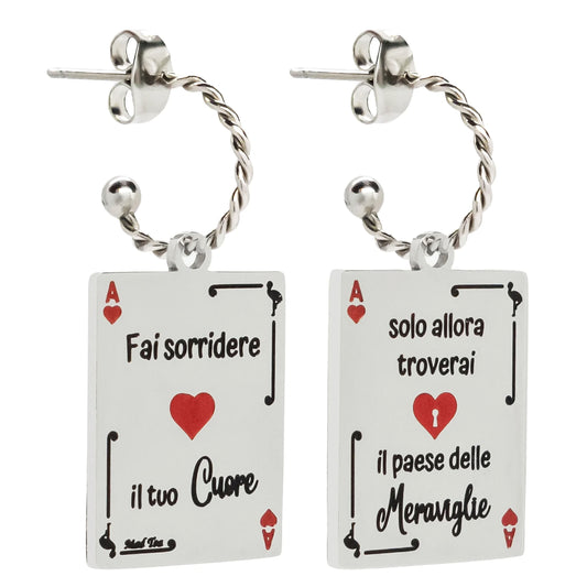 MAD TEA - Orecchini “Carta di Alice: fai sorridere il tuo cuore”-MAD TEA-VIALESCARPE