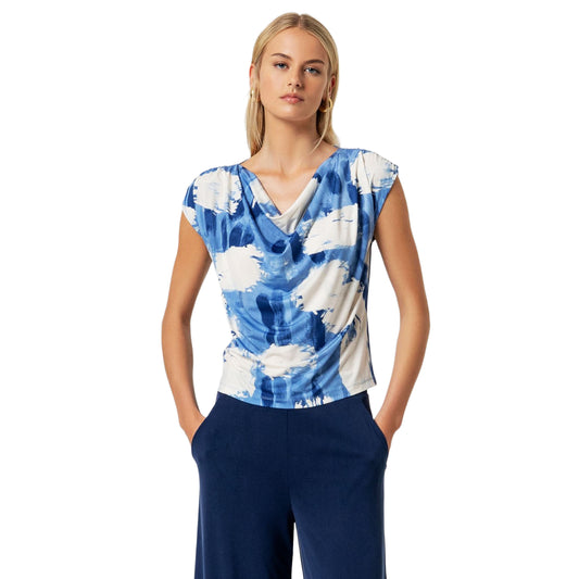 SURKANA Top Smanicato con Scollo Drappeggiato-SURKANA-VIALESCARPE