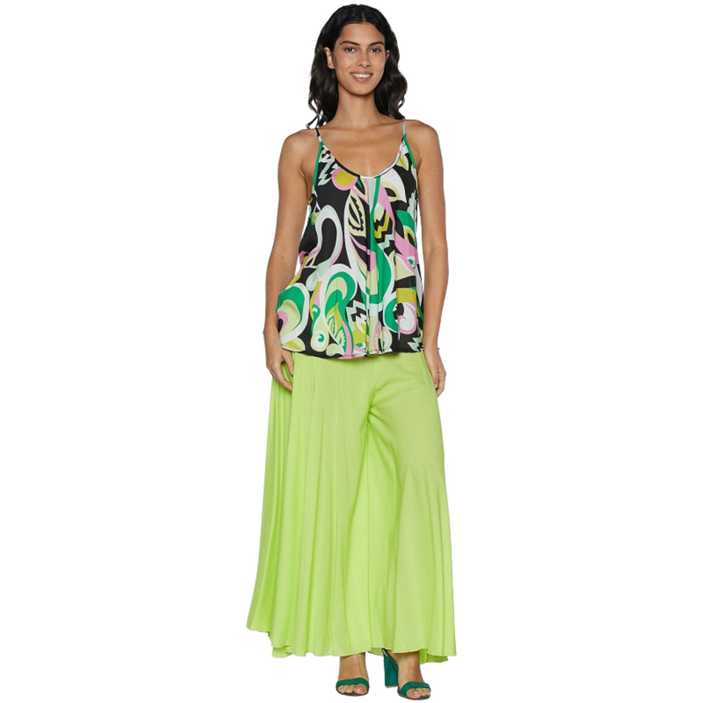 BABA DESIGN Pantagonna RAINBOW MODAL verde acido