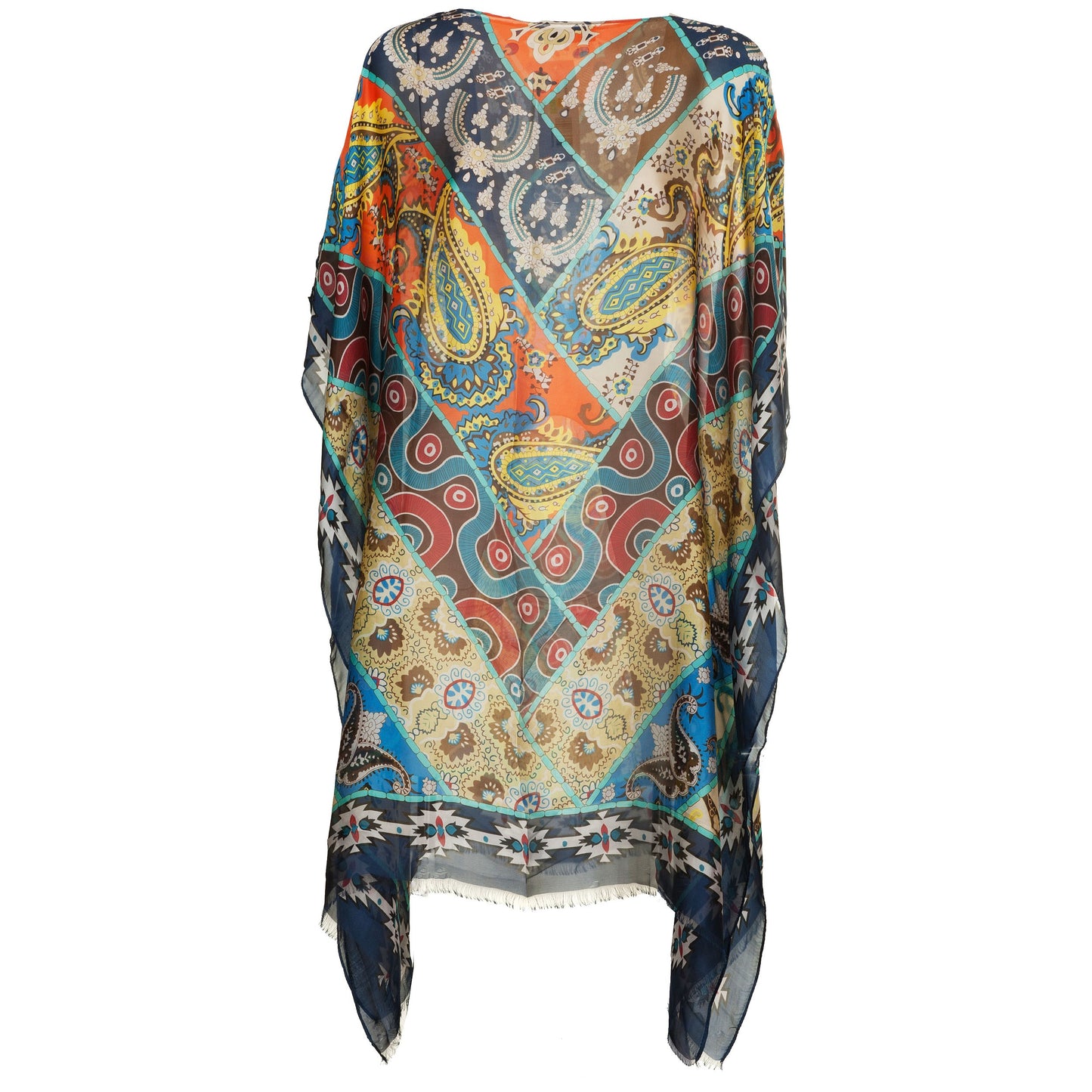 Kaftano Foulard Finto Patch. silk touch