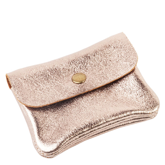 Borsa Pochette con Pattina e zip Pelle Laminata-GliARTiCOLiIL-VIALESCARPE