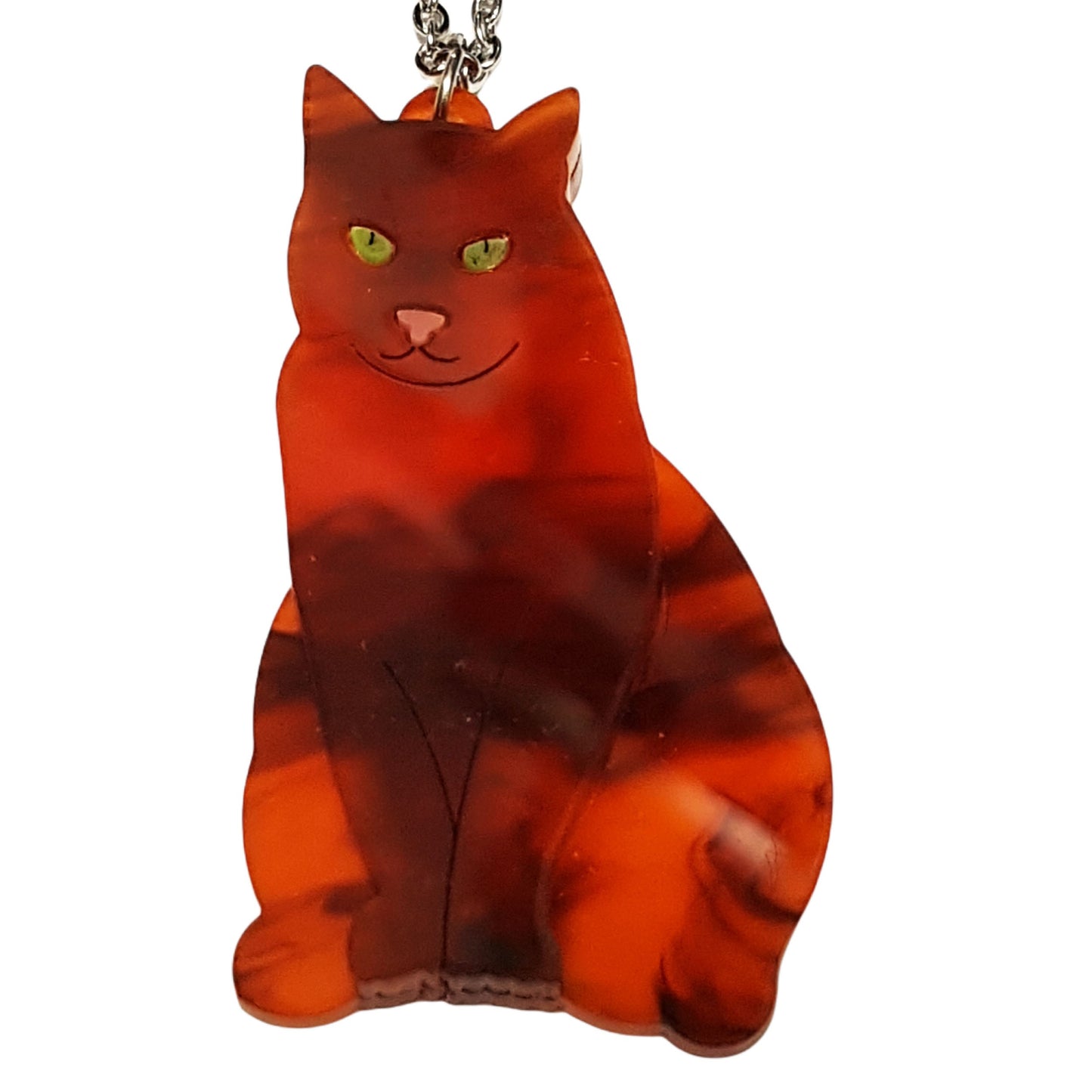 Collana Gatto tigrato rosso