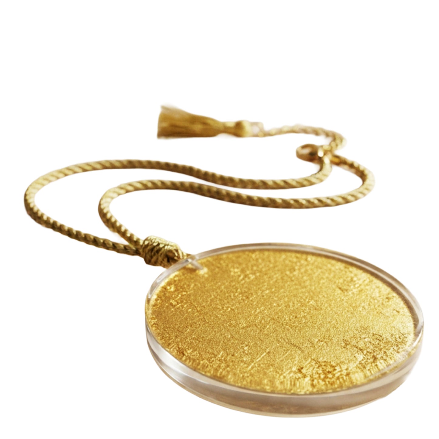 SURKANA Collana con medaglione mandala oro