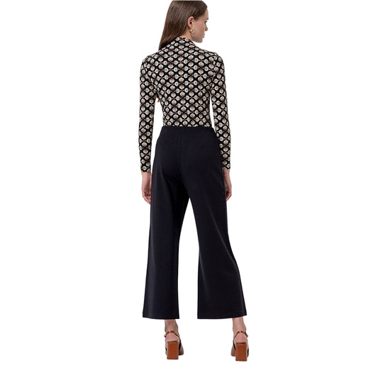 SURKANA Pantalone Wide Leg Nero-SURKANA-VIALESCARPE