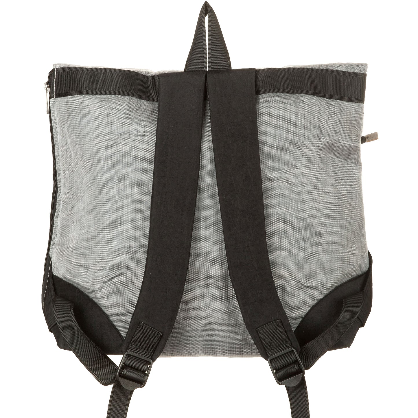 Zaino rete unisex con gomma, grigio