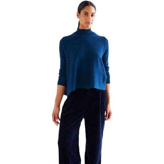 COMPAÑÍA FANTÁSTICA Maglione basic ottanio a collo alto