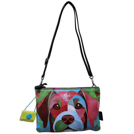 GABS Borsa Pochette "BEYONCE" in Pelle Stampata Bracco Verde