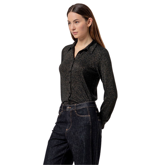SURKANA Jeans Wide Leg con Orlo Risvoltato Neri-SURKANA-VIALESCARPE