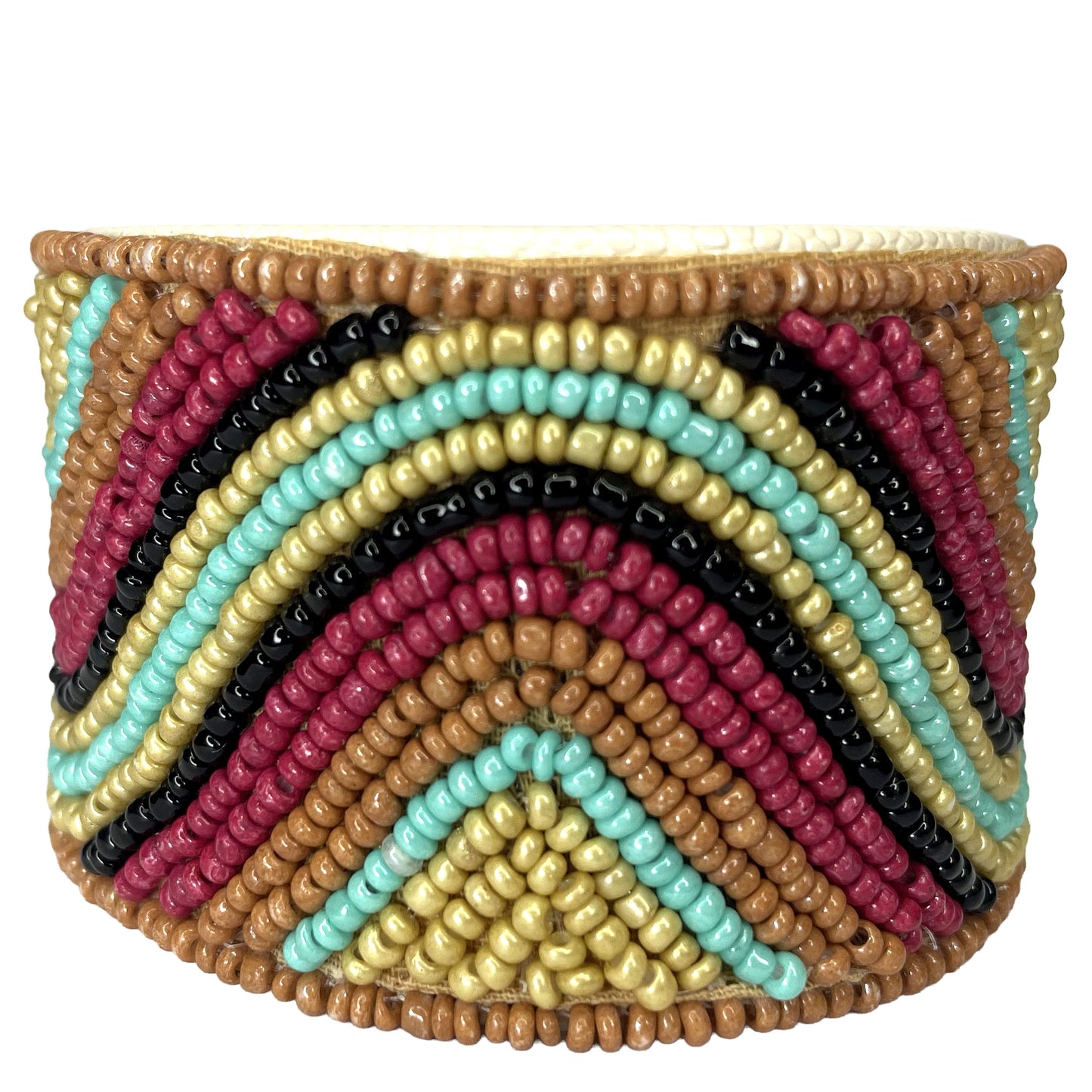 SURKANA Bracciale rigido multicolor con motivo arcobaleno