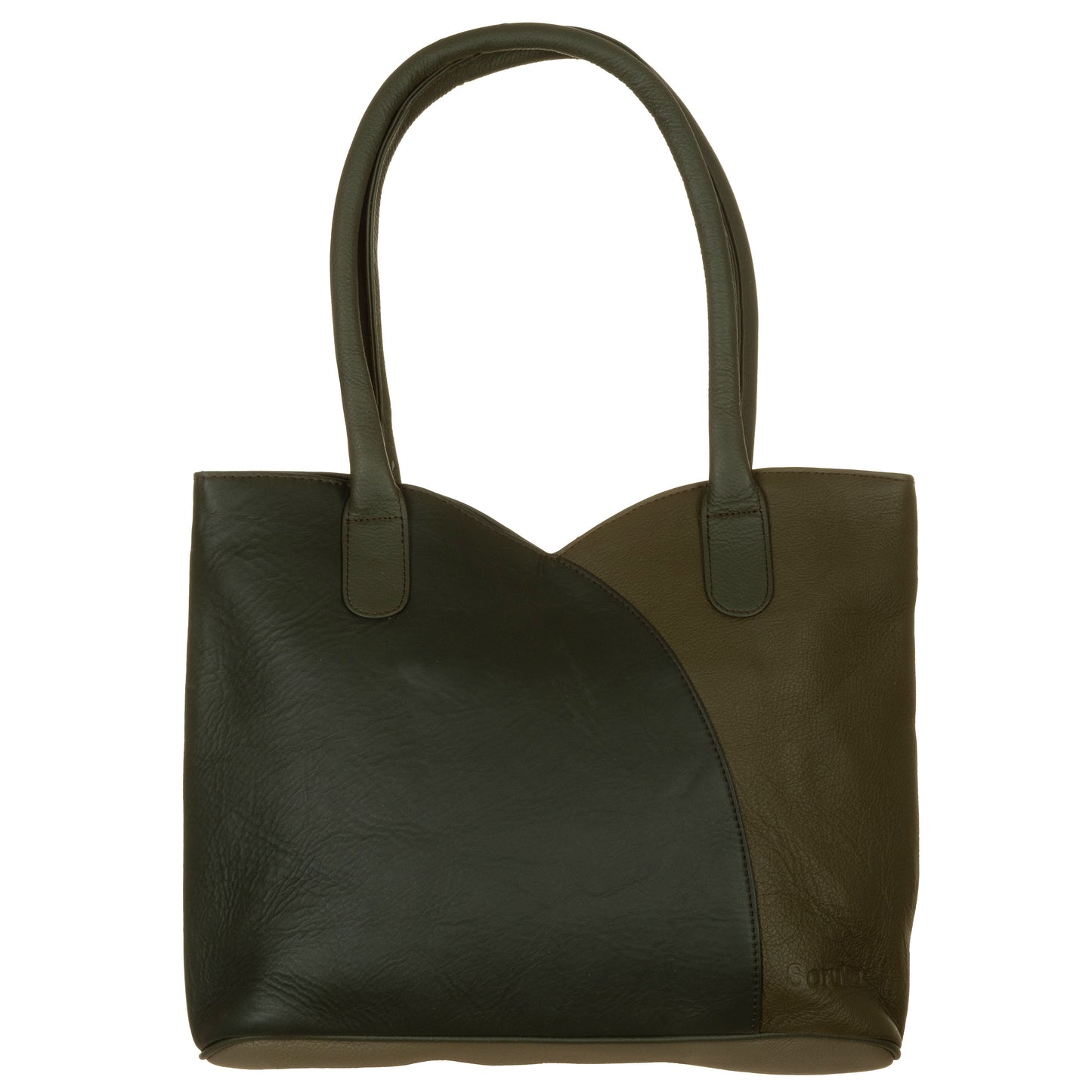 SORUKA Borsa VALERIA Verde e marrone
