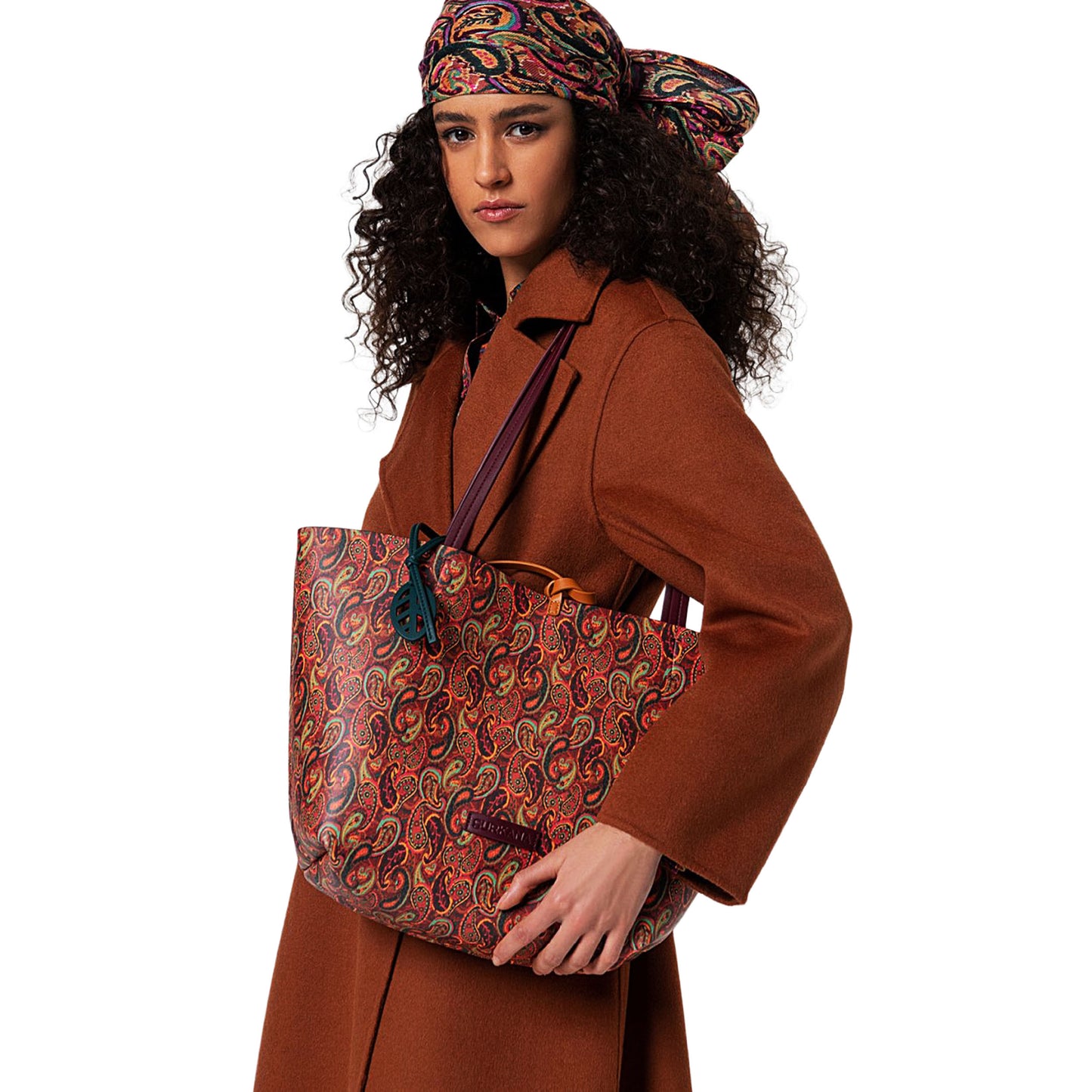 SURKANA - Shopper reversibile con borsa interna per articoli Bordeaux-SURKANA-VIALESCARPE