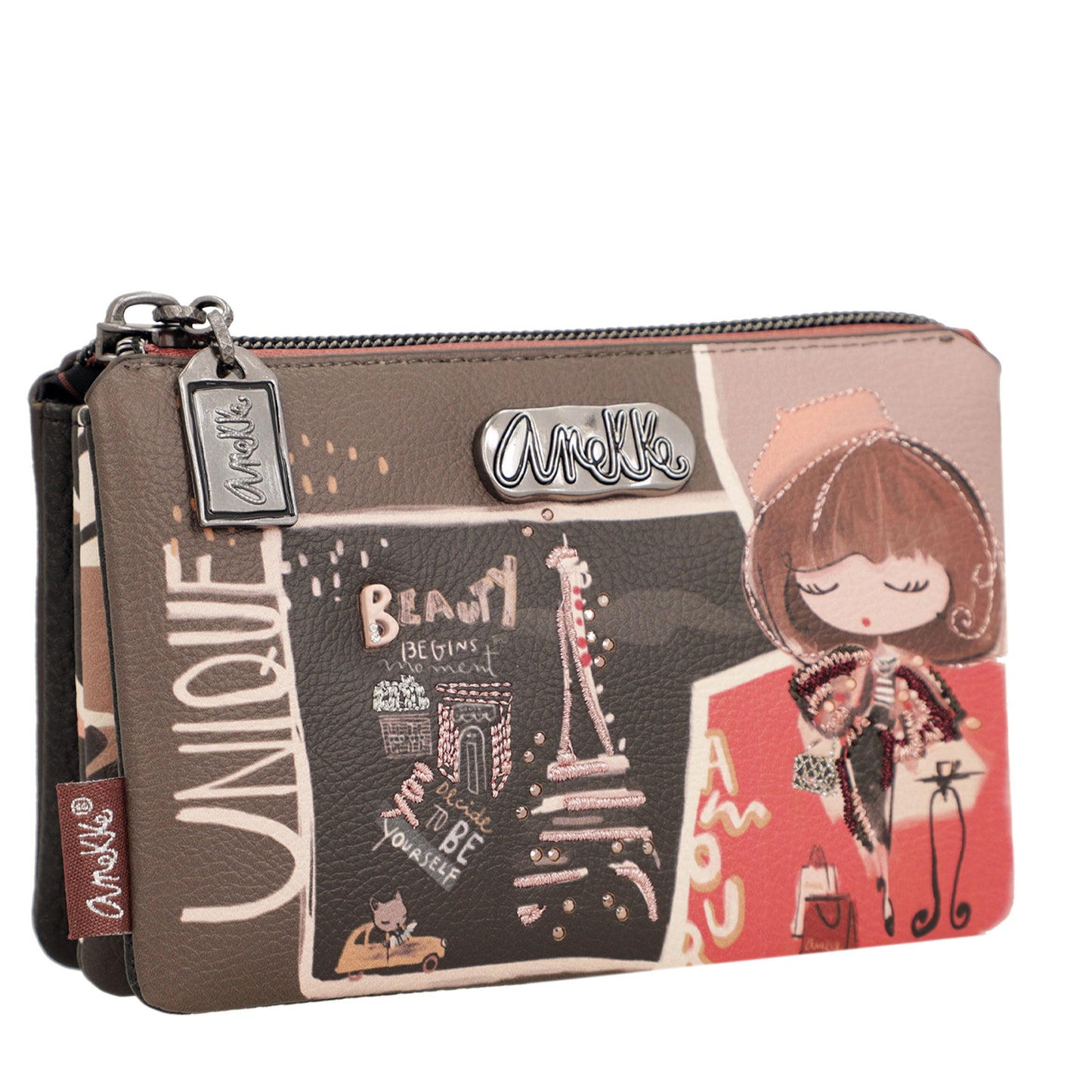 ANEKKE - Portamonete 3 scomparti Mademoiselle