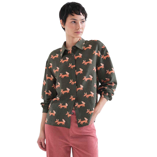 COMPAÑÍA FANTÁSTICA Camicia stampata Volpe