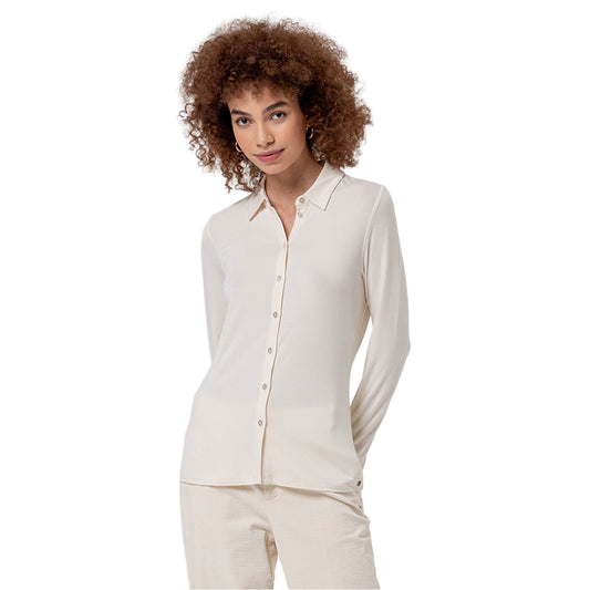 SURKANA Camicia Aderente in Bambù Crudo