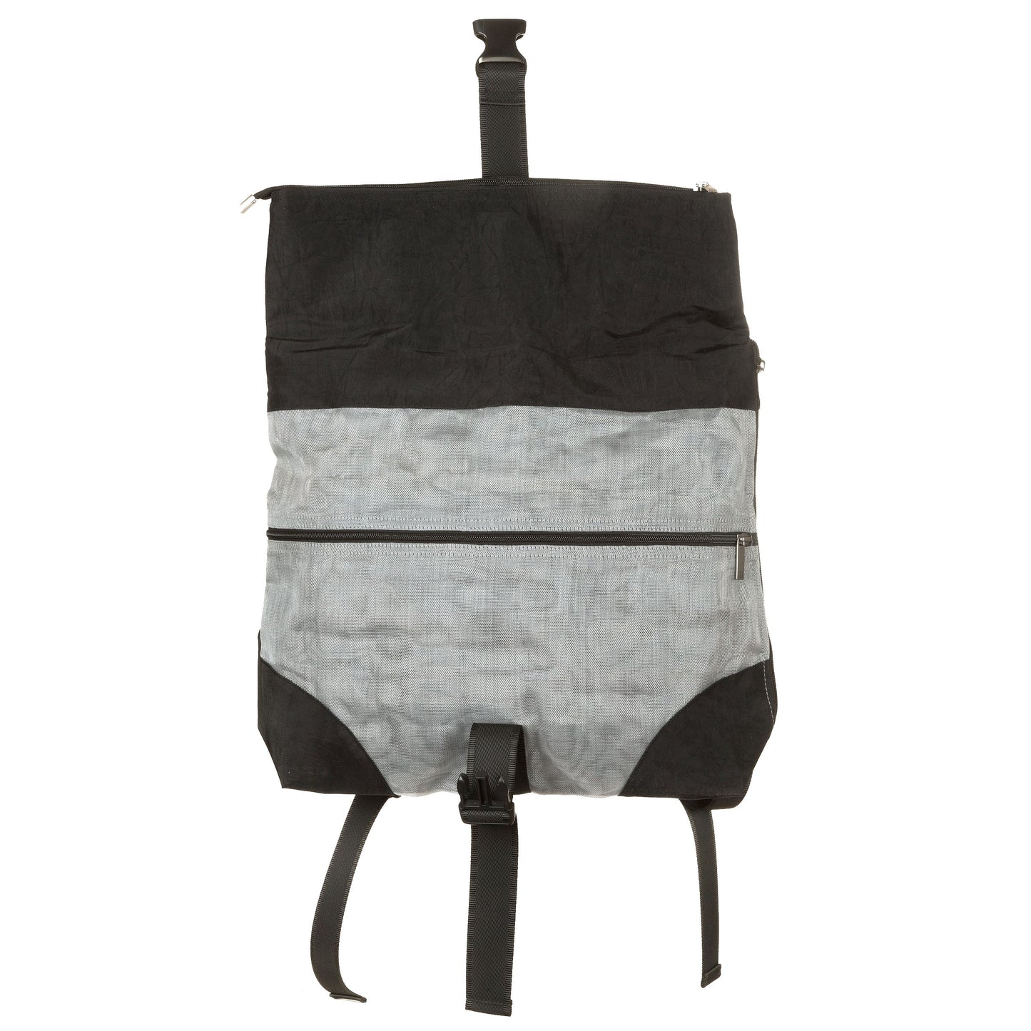 Zaino rete unisex con gomma, grigio