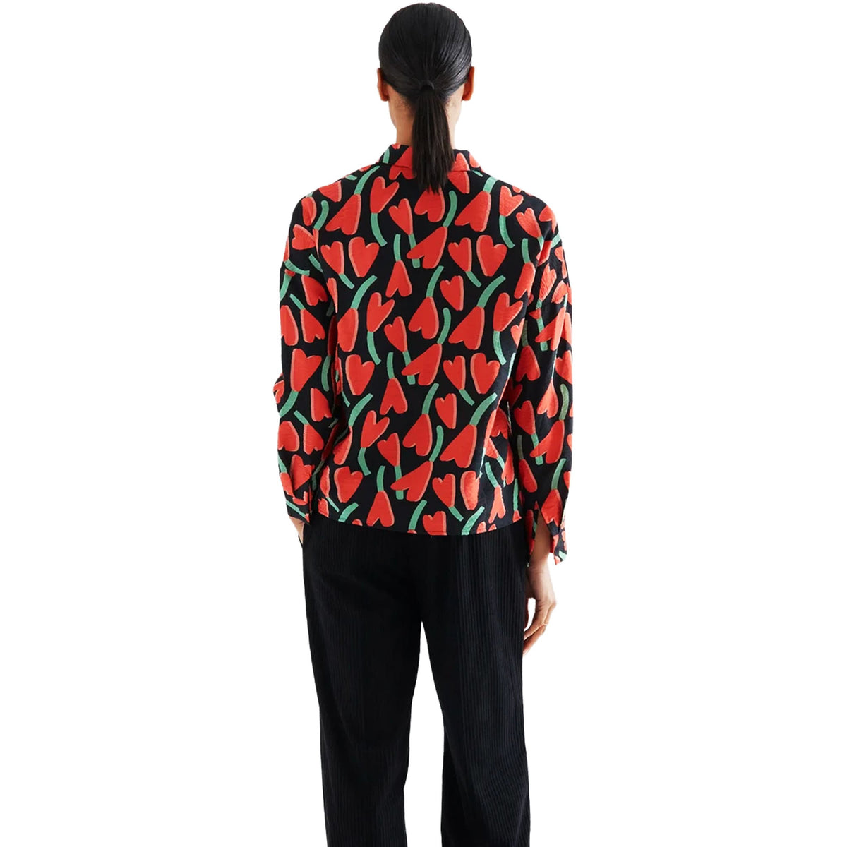 COMPAÑÍA FANTÁSTICA Camicia con stampa ciclamino