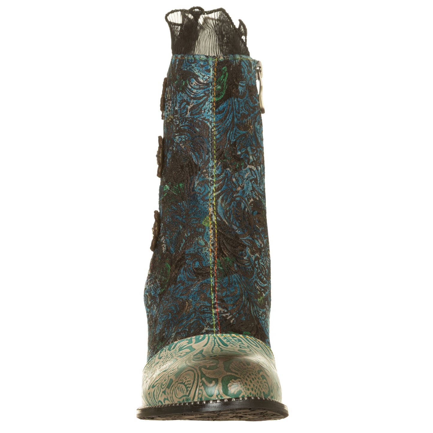 LAURA VITA Stivaletti con tacco lavorato LEDAO48 Tiffany