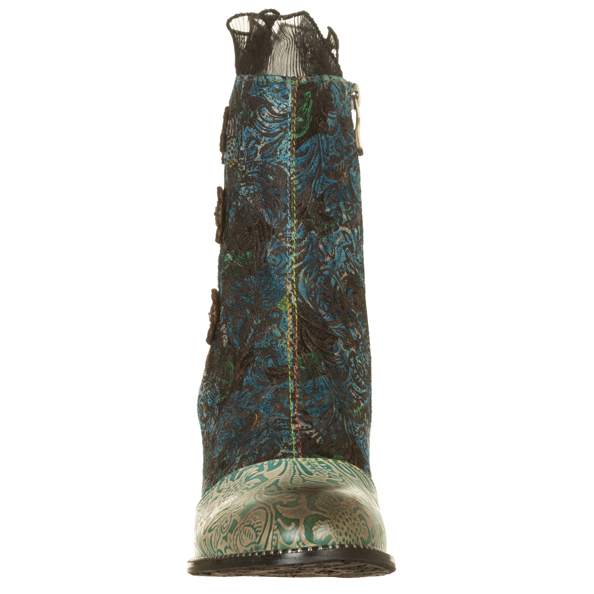 LAURA VITA Stivaletti con tacco lavorato LEDAO48 Tiffany