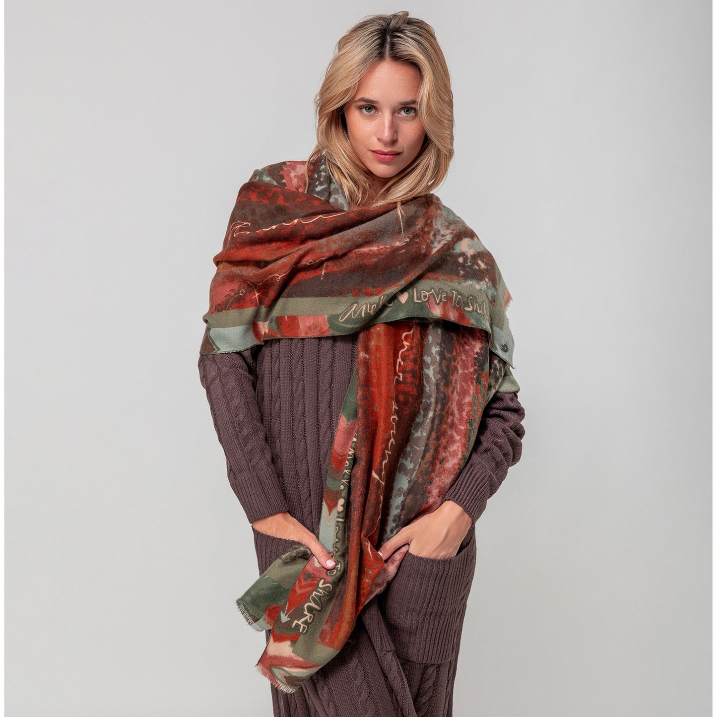 Pashmina multicolore