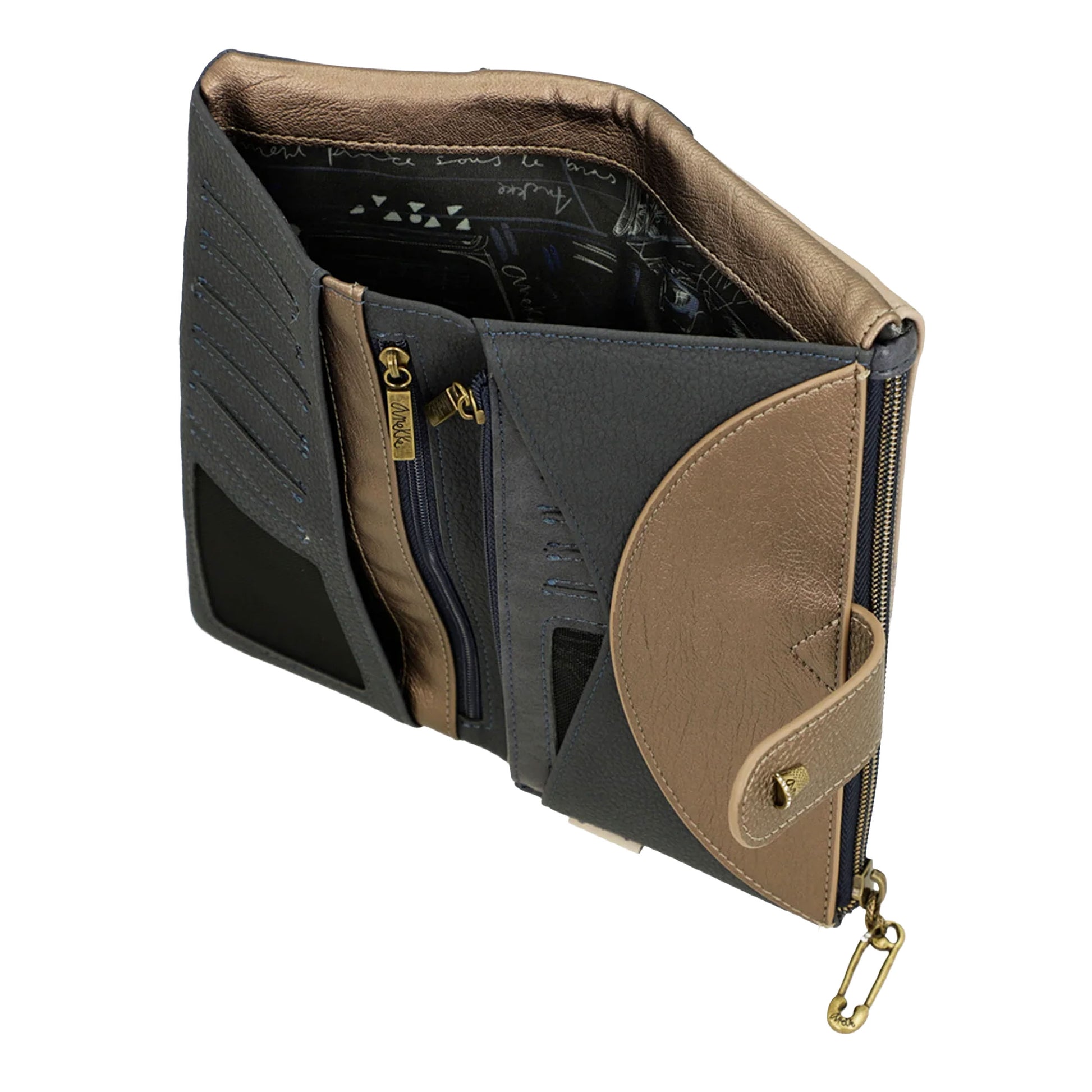 ANEKKE - Portafogli grande flessibile RFID Studio-ANEKKE-VIALESCARPE