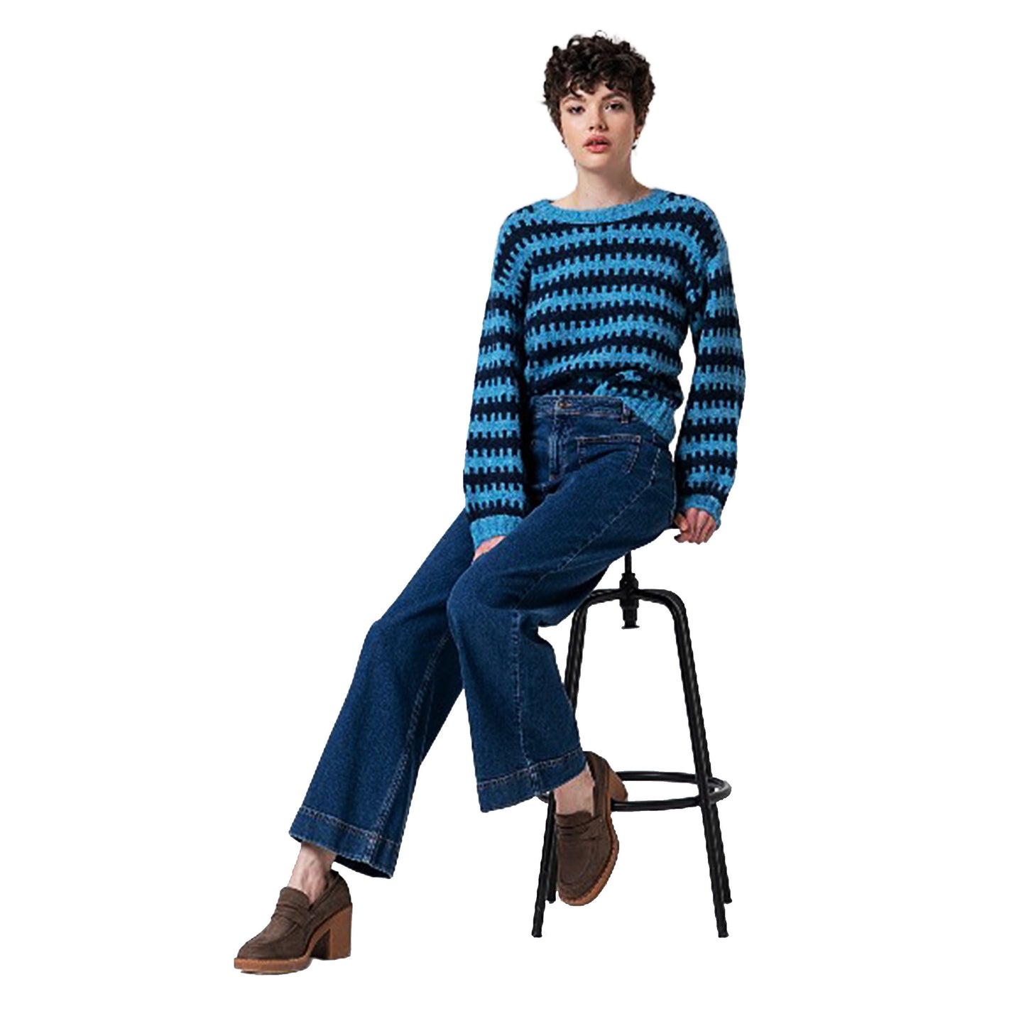 SURKANA - Maglione a maglia grossa bicolore-SURKANA-VIALESCARPE