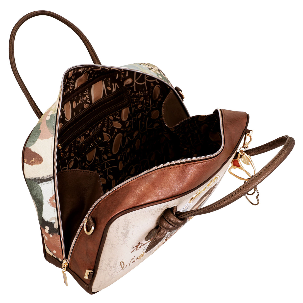 ANEKKE Borsa Quadrata con Manico Corto Tulip